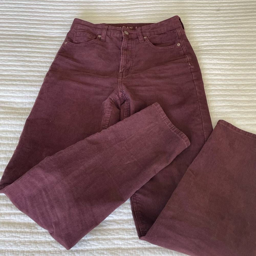 American eagle corduroy mom jeans high rise